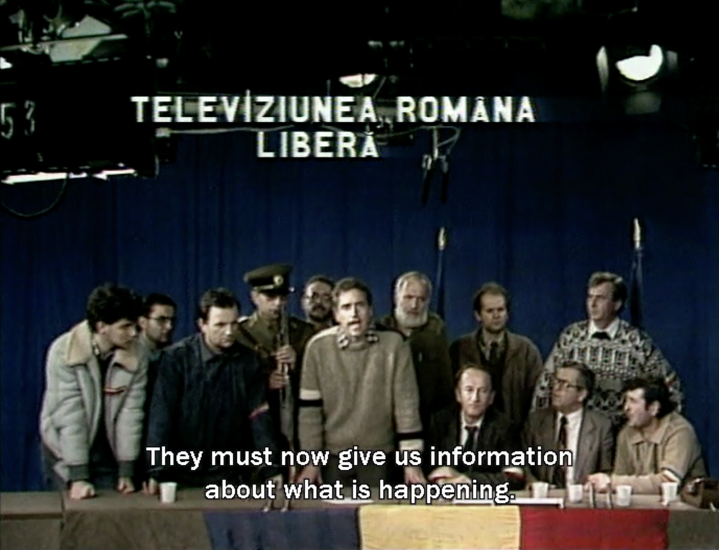 Still from Videogramme einer Revolution, Harun Farocki and Andrei Ujică, 1992